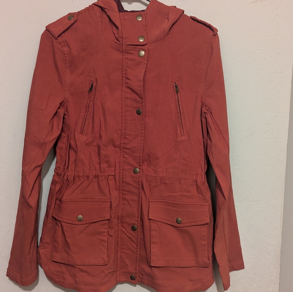 Eden Society Burnt orange cargo Jacket size small